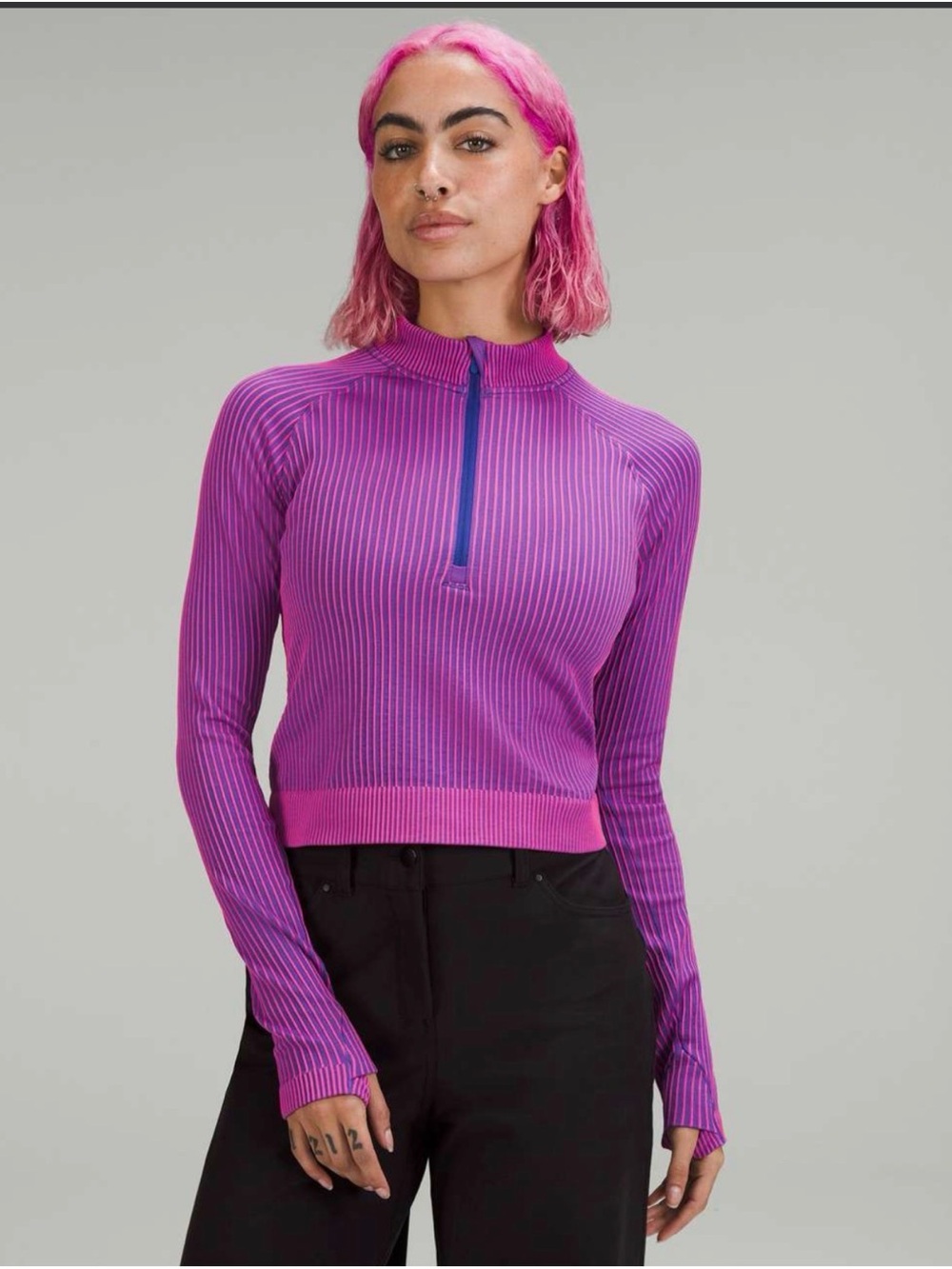 lululemon athletica BNWT Rest Less Cropped Half Zip